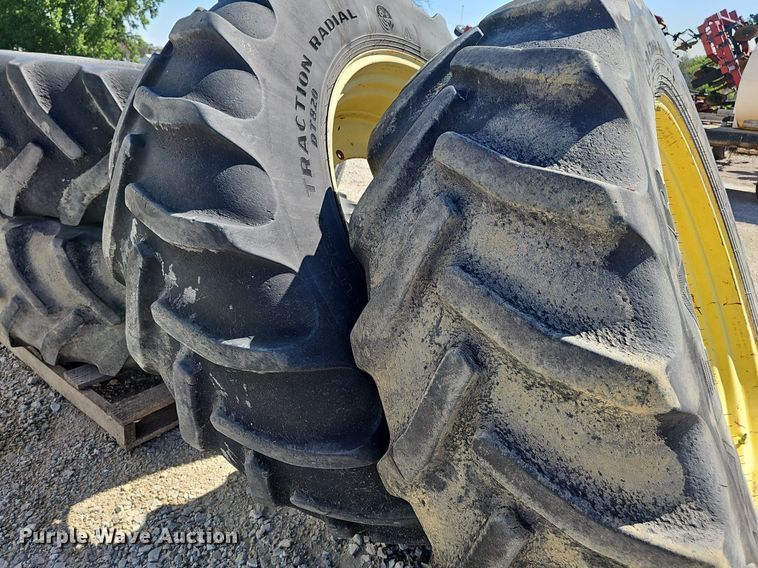 image for item DP6418 (4) 620/70R46 tires and wheels