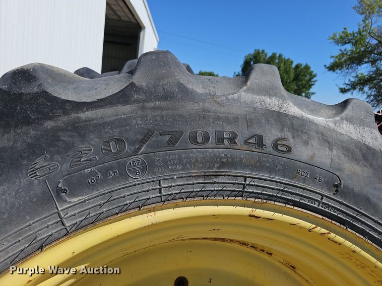 image for item DP6418 (4) 620/70R46 tires and wheels