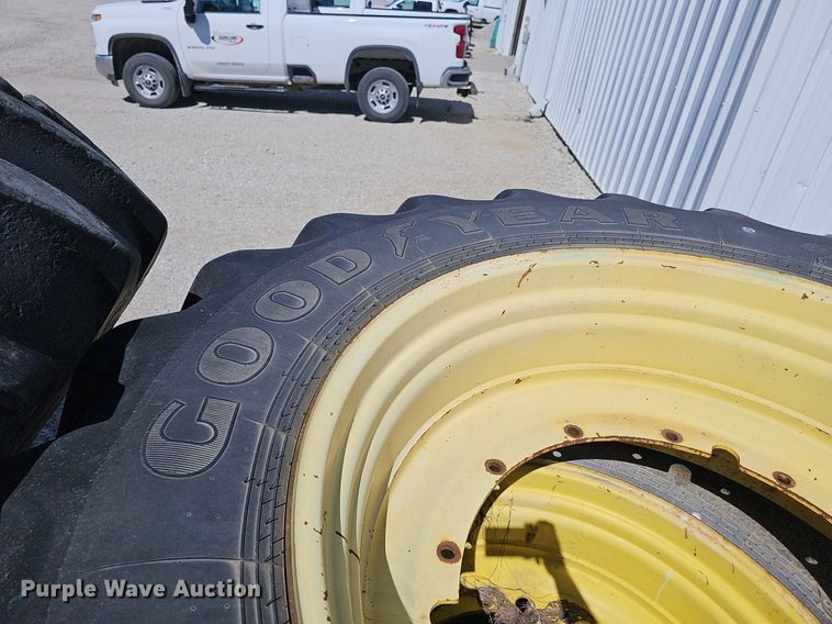 image for item DP6418 (4) 620/70R46 tires and wheels