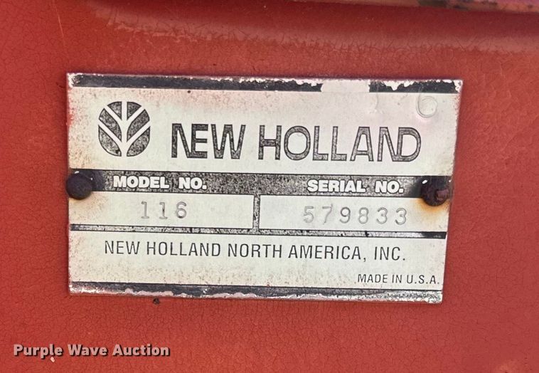 image for item DQ6792 New Holland 116 swather / windrower