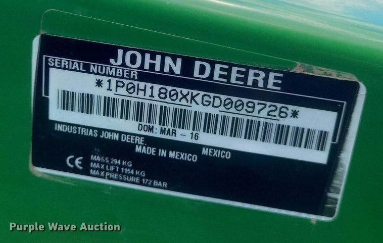 image for item DR4804 2018 John Deere  4044R MFWD tractor