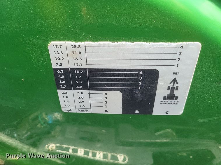 image for item DR4804 2018 John Deere  4044R MFWD tractor