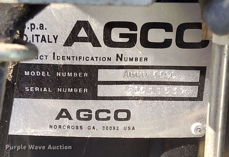 image for item DS5550 1991 AGCO ALLIS  6690 tractor