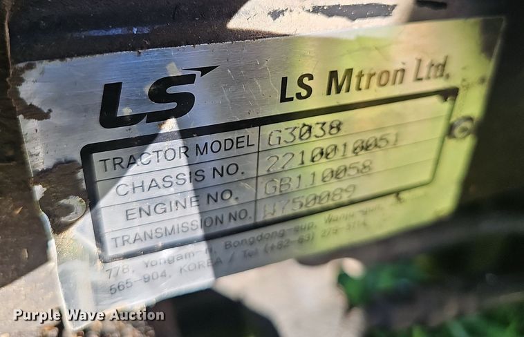 image for item EJ5624 LS G3038 MFWD tractor