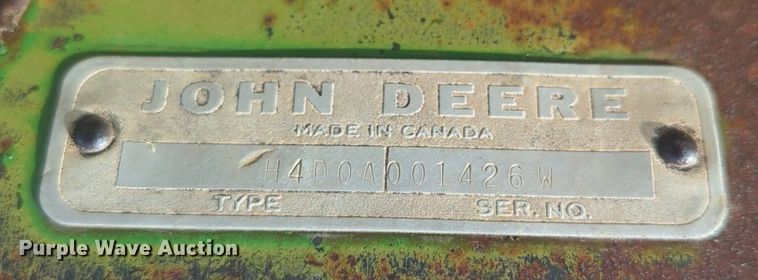 image for item NG9884 John Deere H4D0A double off-set disk
