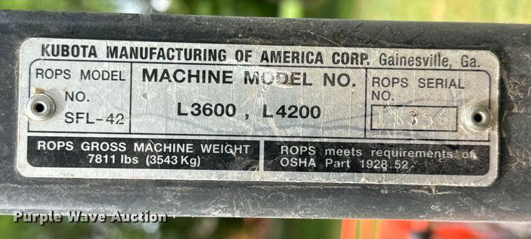 image for item NL9853 Kubota L4200 GST MFWD tractor