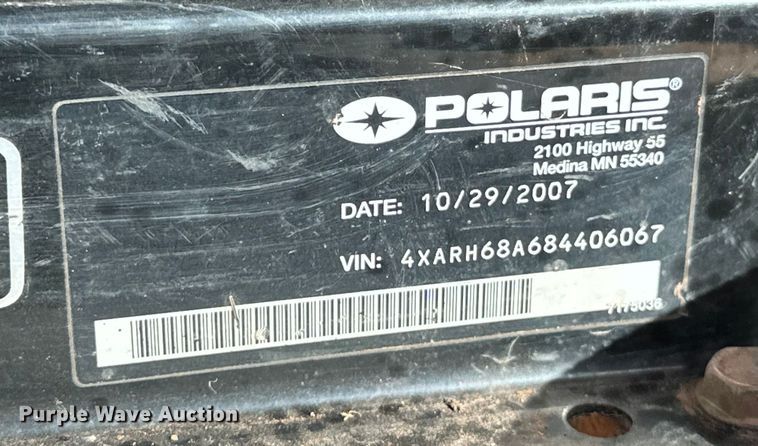 image for item NR9760 2008 Polaris  Ranger 700 XP utility vehicle