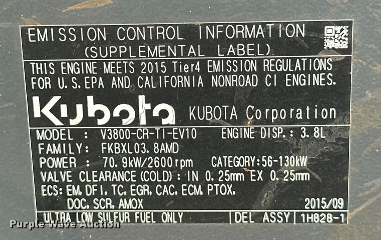 image for item NR9964 2017 Kubota  M5-091 MFWD tractor