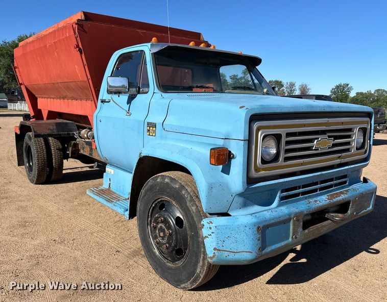 image for item OI9216 1973 Chevrolet C60 feed mixer truck