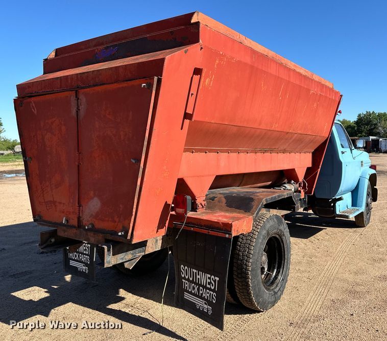 image for item OI9216 1973 Chevrolet C60 feed mixer truck