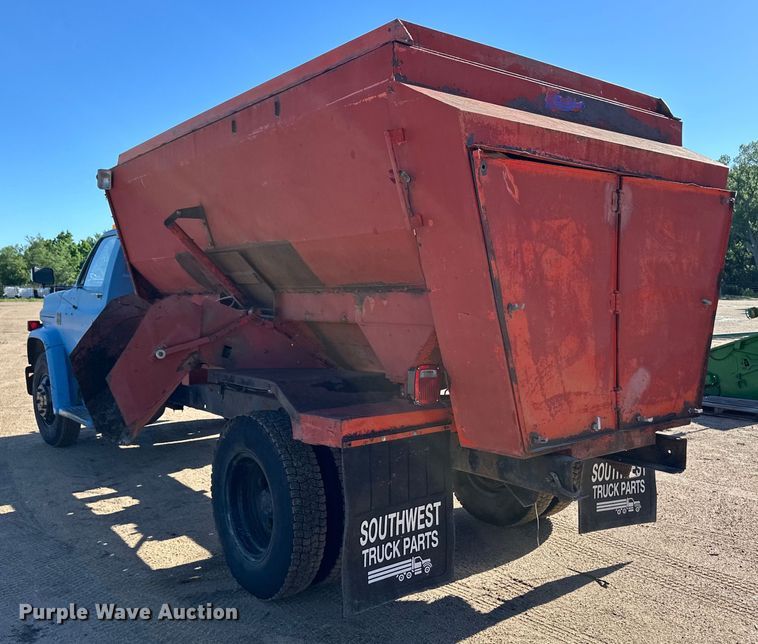 image for item OI9216 1973 Chevrolet C60 feed mixer truck