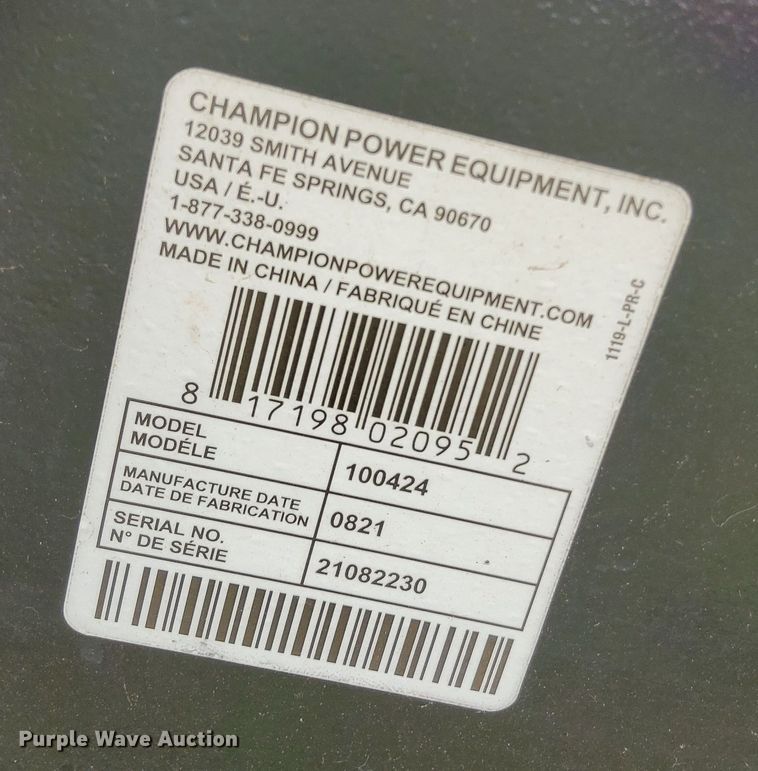 image for item EH3889 2021 Champion  27 Ton log splitter