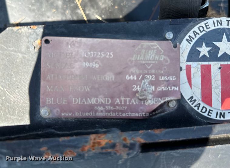 image for item EH3925 2020 Blue Diamond  103725-25 compact utility loader rotary mower