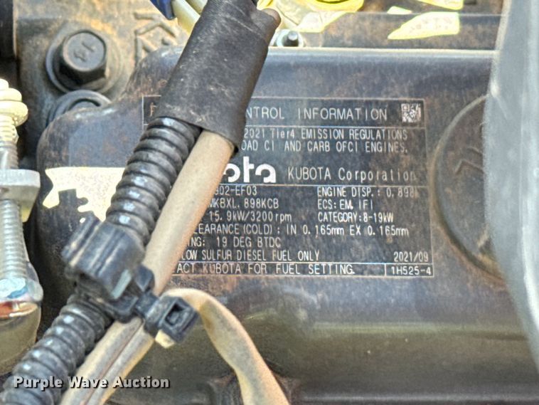 image for item EH3931 2022 Kubota BX23S MFWD tractor