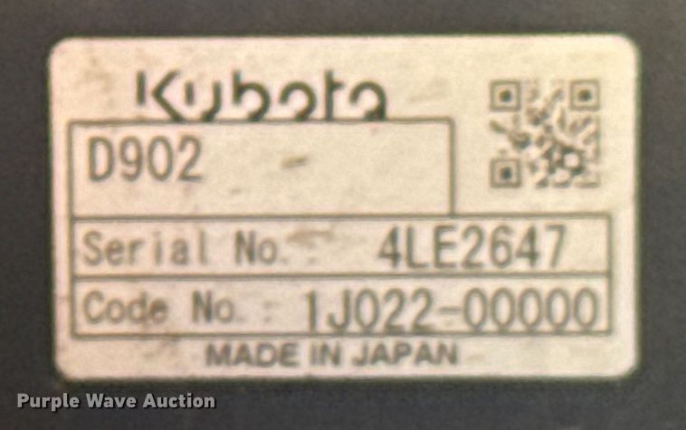 image for item EH3932 2020 Kubota U17 mini excavator
