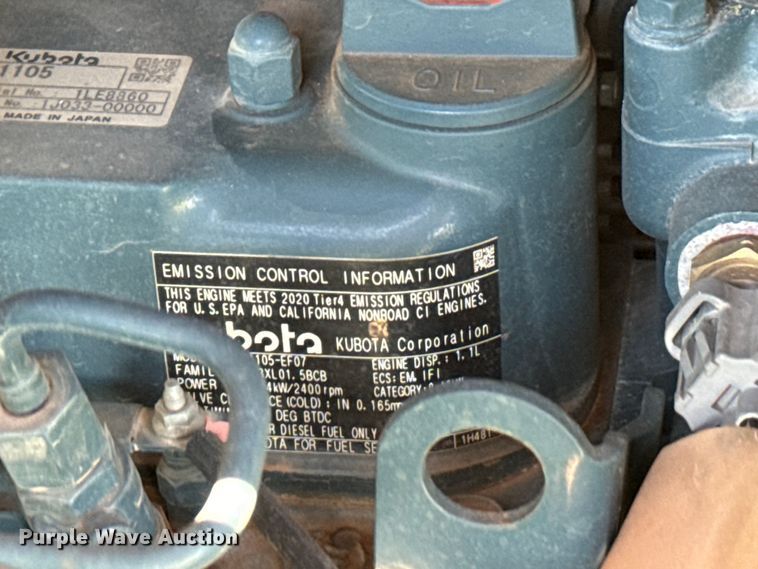 image for item EH3933 2020 Kubota U25 mini excavator