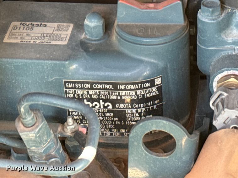 image for item EH3933 2020 Kubota U25 mini excavator