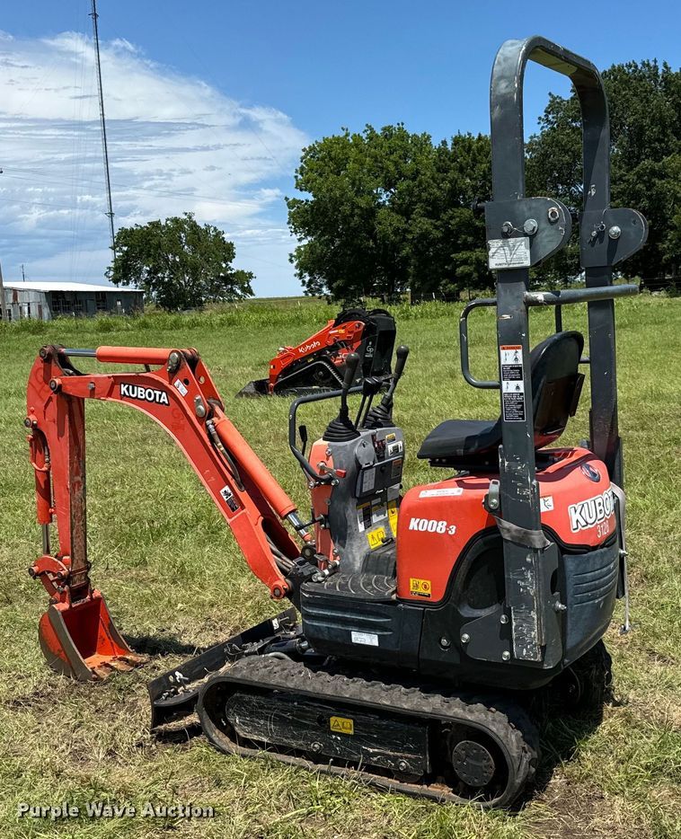 image for item EH3934 2019 Kubota K008-3 mini excavator