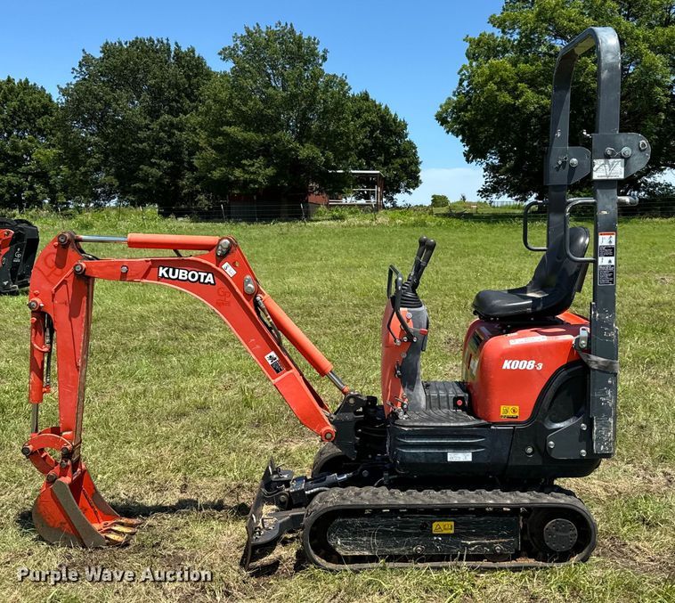 image for item EH3934 2019 Kubota K008-3 mini excavator