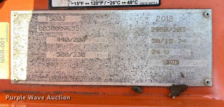 image for item EH3946 2018 JLG T500J boom lift