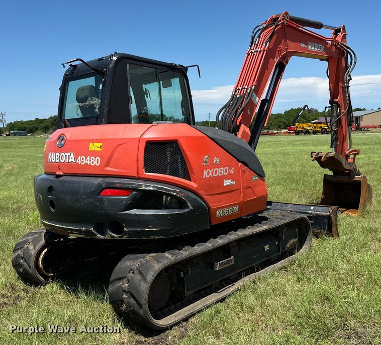 image for item EH3953 2021 Kubota KX080-4 mini excavator