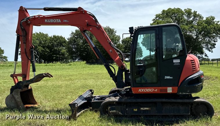image for item EH3953 2021 Kubota KX080-4 mini excavator