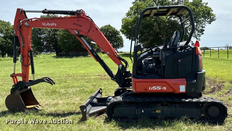 image for item EH3957 2021 Kubota U55-5 mini excavator