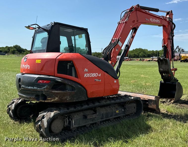 image for item EH3959 2021 Kubota KX080-4S2 mini excavator