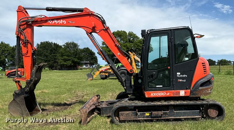 image for item EH3959 2021 Kubota KX080-4S2 mini excavator