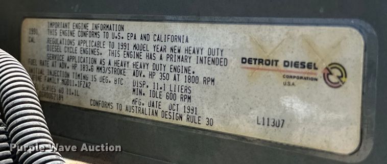 image for item DK6643 1992 Freightliner FLD semi truck