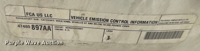 image for item DL4413 2017 Dodge Ram 5500 HD flatbed truck