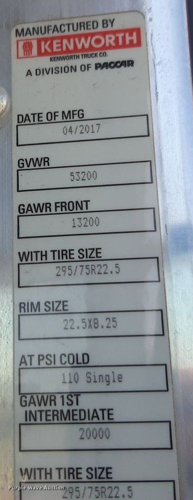 image for item DQ6991 2018 Kenworth W900 semi truck