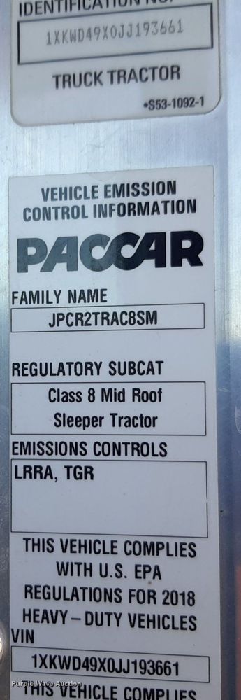 image for item DQ6991 2018 Kenworth W900 semi truck