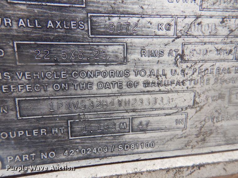 image for item DQ7072 2000 Great Dane dry van trailer