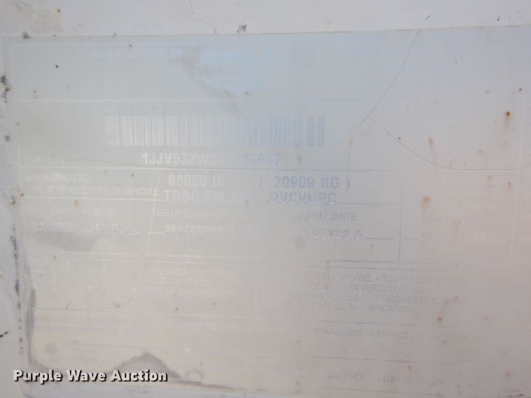 image for item DQ7088 2005 Wabash dry van trailer