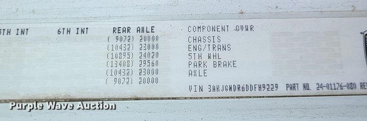 image for item DR4795 2013 Freightliner  Coronado SD dump truck