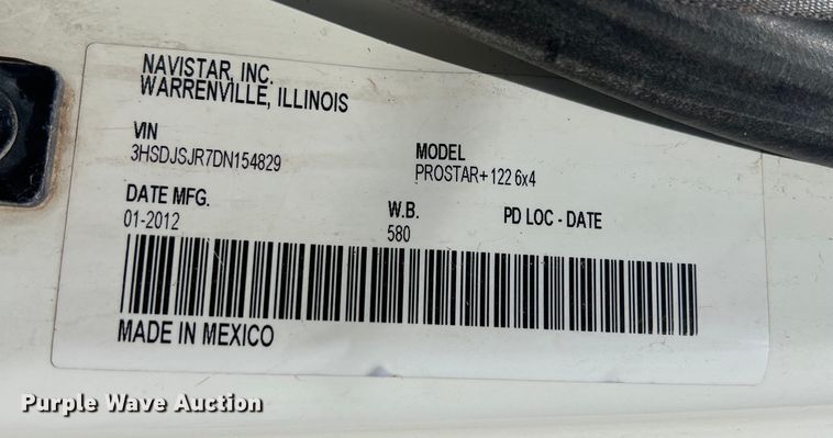 image for item DS3072 2013 International  ProStar Plus semi truck