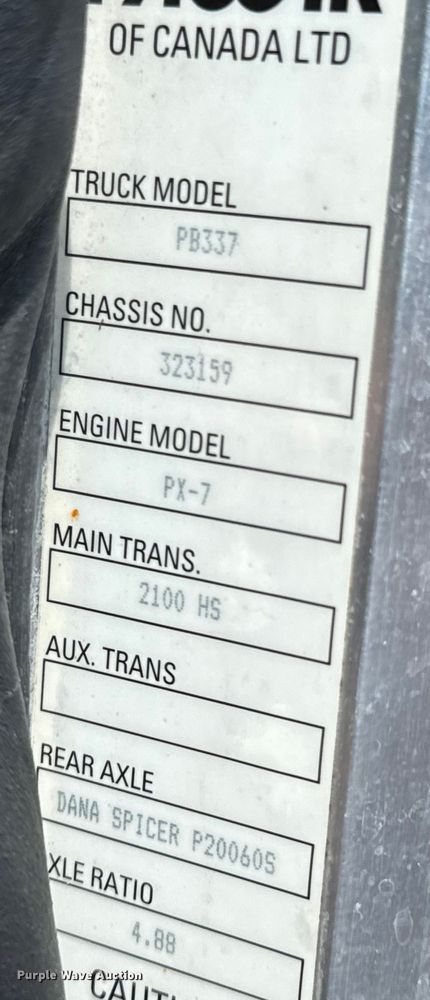 image for item DX0518 2016 Peterbilt 337 showroom truck