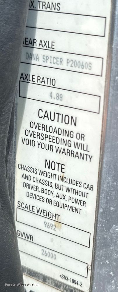 image for item DX0518 2016 Peterbilt 337 showroom truck