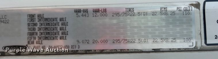 image for item EG0676 2002 Freightliner  Century Class S/T semi truck