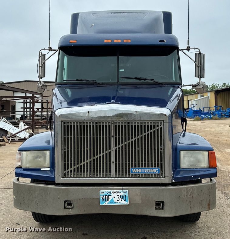 image for item EH3968 1991 White GMC  semi truck