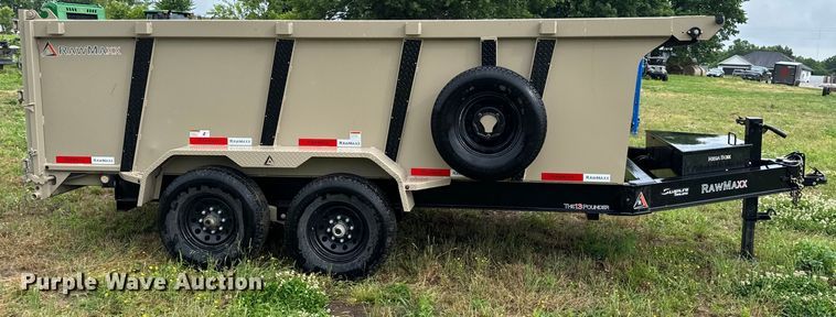 image for item EH6877 2024 RawMaxx LPX-14-27K dump trailer