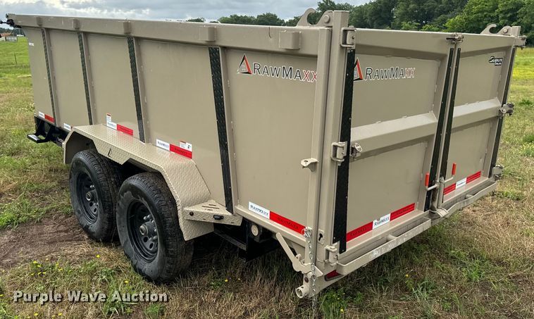 image for item EH6877 2024 RawMaxx LPX-14-27K dump trailer
