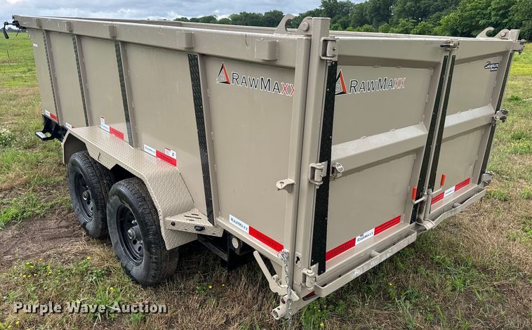 image for item EH6877 2024 RawMaxx LPX-14-27K dump trailer
