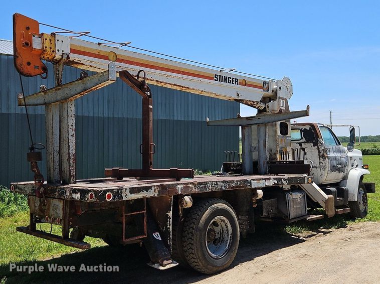 image for item EI3891 1990 GMC Top Kick 7000 crane truck