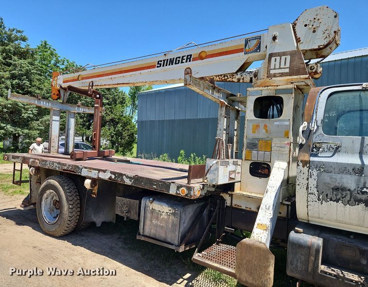 image for item EI3891 1990 GMC Top Kick 7000 crane truck