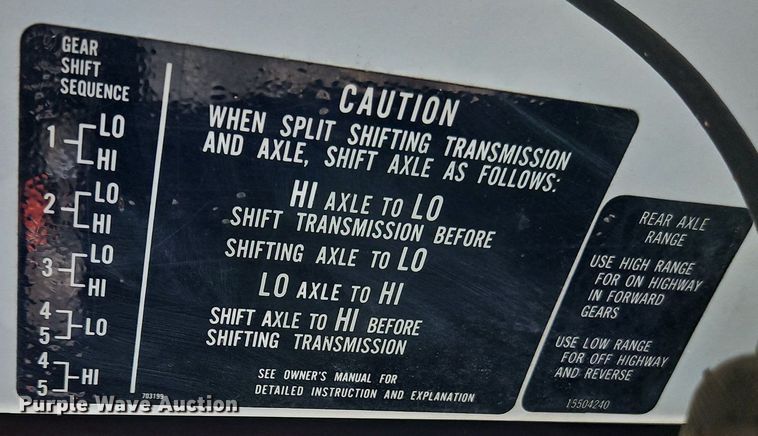 image for item EI3891 1990 GMC Top Kick 7000 crane truck