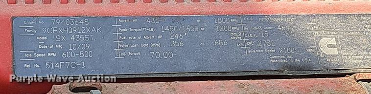 image for item EJ5523 2010 International  ProStar Premium semi truck