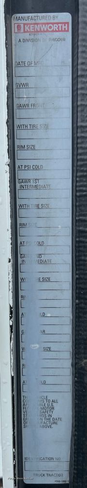 image for item EK4597 2007 Kenworth  T800  semi truck