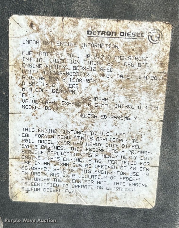 image for item EK4714 2012 Frieghtliner  Cascadia semi truck